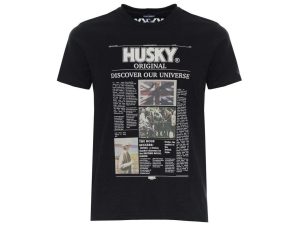 T-shirt με κοντά μανίκια Husky hs23beutc35co196-tyler-c002-f46 black