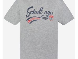 T-shirt με κοντά μανίκια Schott TSTYRON