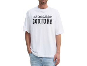 T-shirt με κοντά μανίκια Versace Jeans Couture 77UP605 RX LOGO GOTH VYNIL T-SHIRT MEN