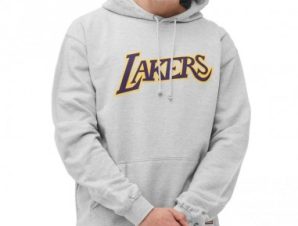 Mitchell Ness Team Logo Hoody Los Angeles Lakers M HDSSINTL1050LALGREY