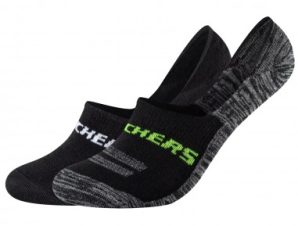 Skechers 2PPK Mesh Ventilation Footies Socks SK440089997